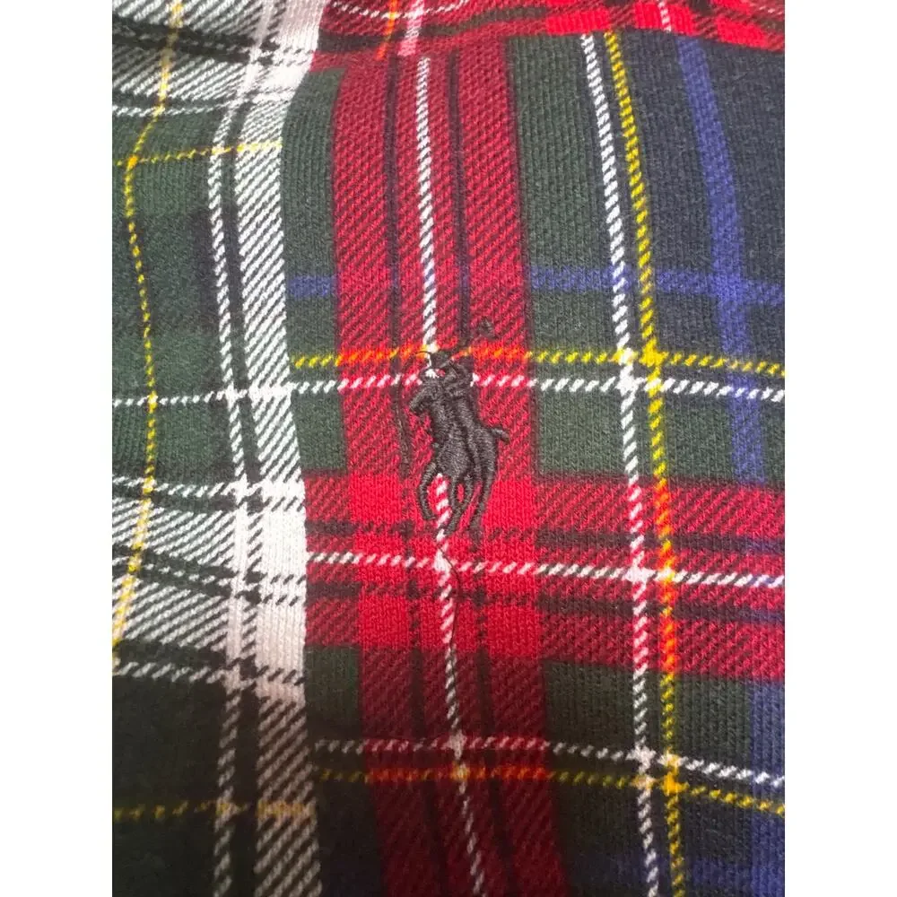 Polo Ralph Lauren Patchwork Plaid Pullover Hoodie Small - Picture 7 of 7
